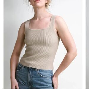 NWT Darling Society Noble Ribbed Tank Small
